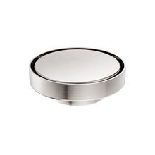 130mm Round Tile Insert Floor Waste 80mm Outlet Brushed Nickel