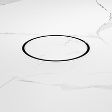130mm Round Tile Insert Floor Waste 80mm Outlet Chrome