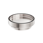 130mm Round Tile Insert Floor Waste 100mm Outlet Brushed Nickel