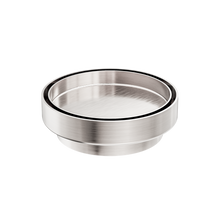 130mm Round Tile Insert Floor Waste 100mm Outlet Brushed Nickel