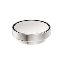 130mm Round Tile Insert Floor Waste 100mm Outlet Brushed Nickel