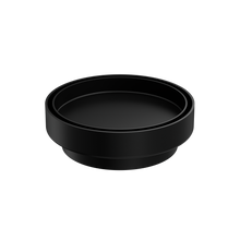 130mm Round Tile Insert Floor Waste 100mm Outlet Matte Black