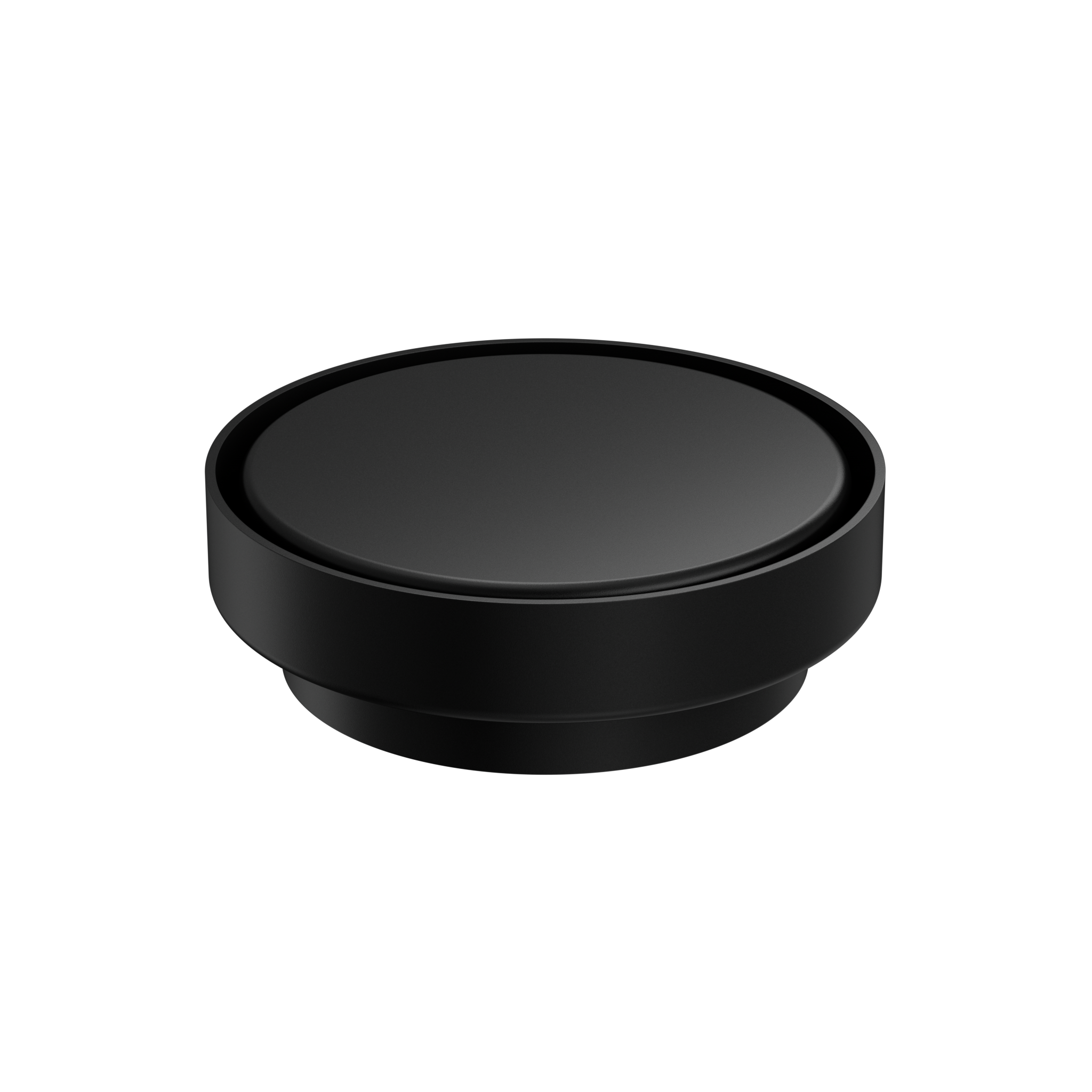 130mm Round Tile Insert Floor Waste 100mm Outlet Matte Black