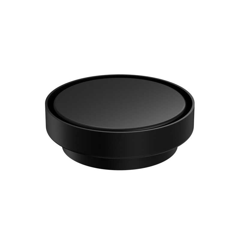 130mm Round Tile Insert Floor Waste 100mm Outlet Matte Black