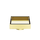 100mm Square Tile Insert Floor Waste 50mm Outlet Brushed Gold