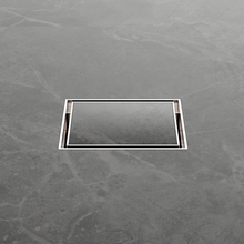 100mm Square Tile Insert Floor Waste 50mm Outlet Brushed Nickel