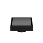 100mm Square Tile Insert Floor Waste 50mm Outlet Matte Black
