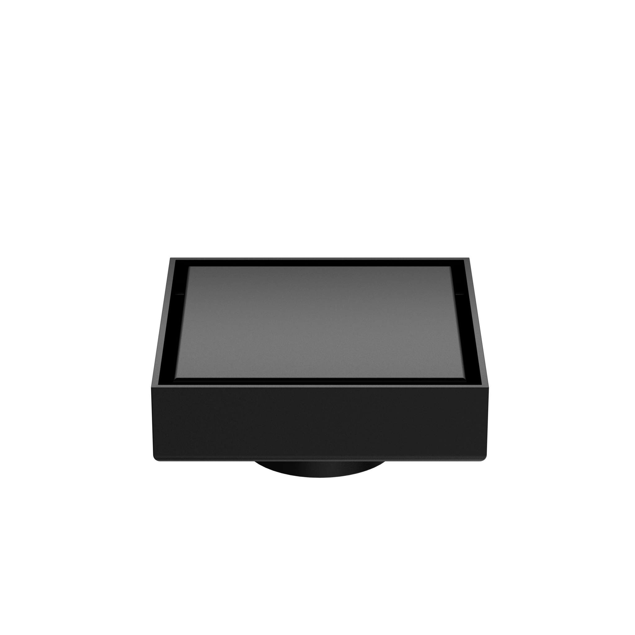 100mm Square Tile Insert Floor Waste 50mm Outlet Matte Black