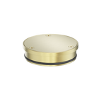 316L Stainless Round Clear Out 100mm Outlet Brushed Gold