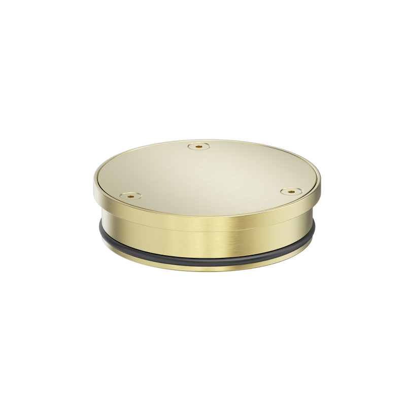 316L Stainless Round Clear Out 100mm Outlet Brushed Gold