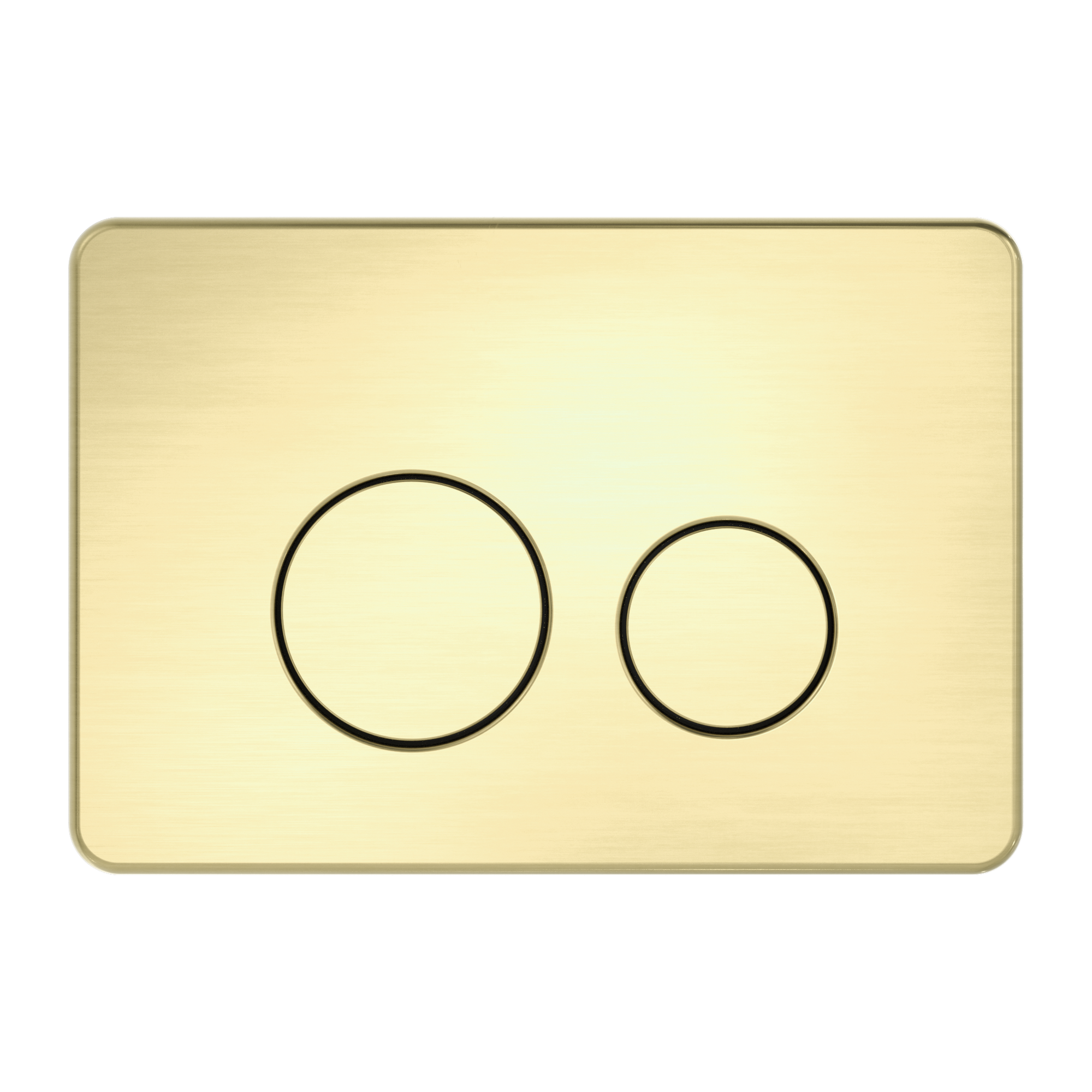 In Wall Toilet Push Plate Brushed Gold