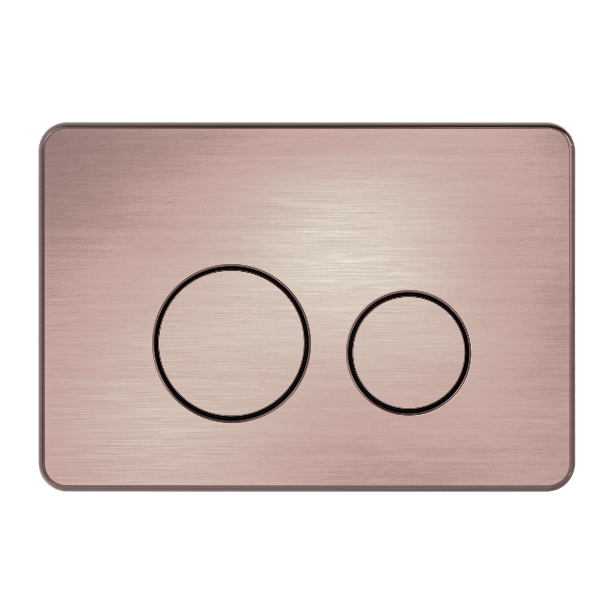 In Wall Toilet Push Plate Brushed Bronze