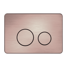 In Wall Toilet Push Plate Brushed Bronze