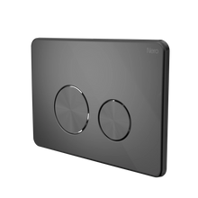 In Wall Toilet Push Plate Gun Metal