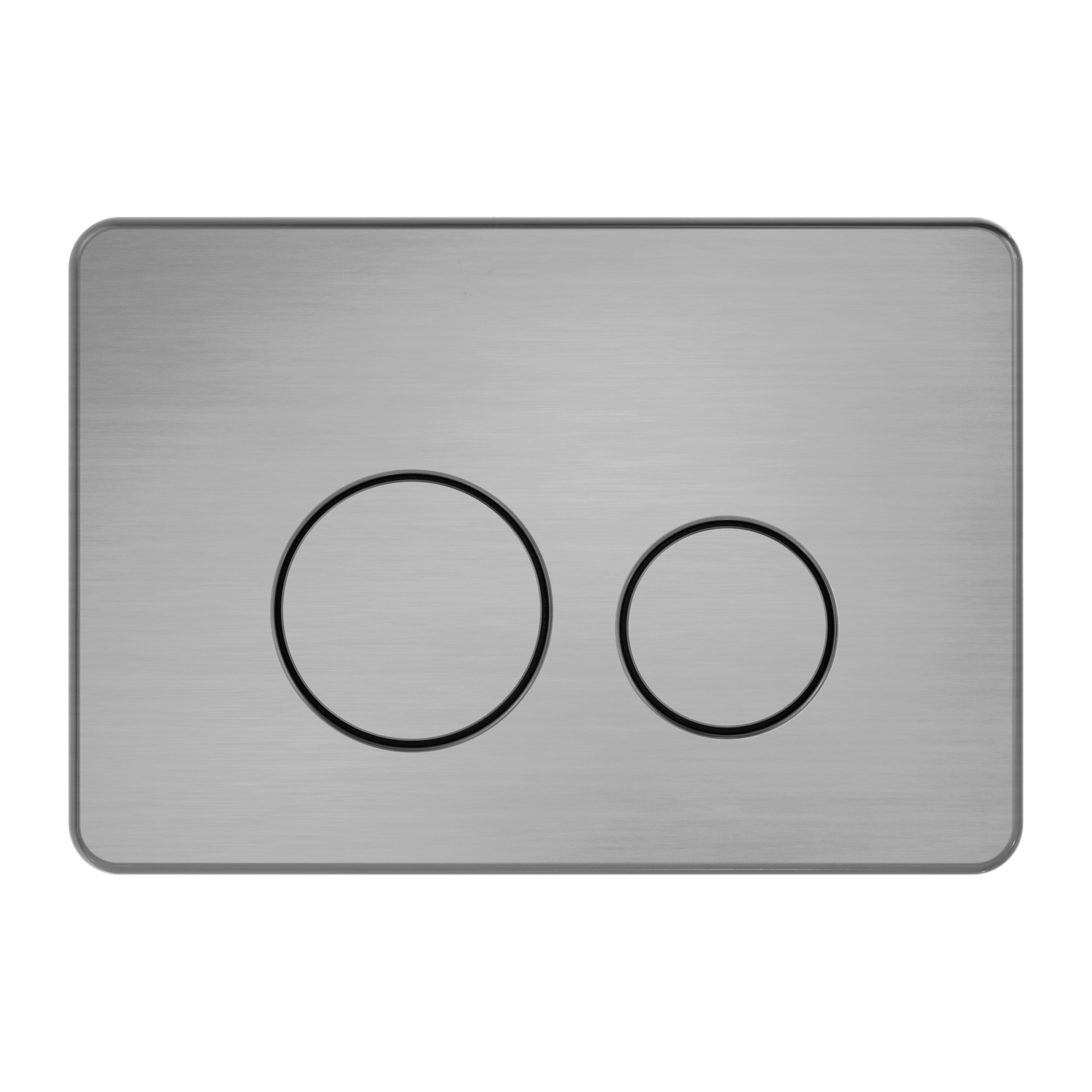 In Wall Toilet Push Plate Gun Metal