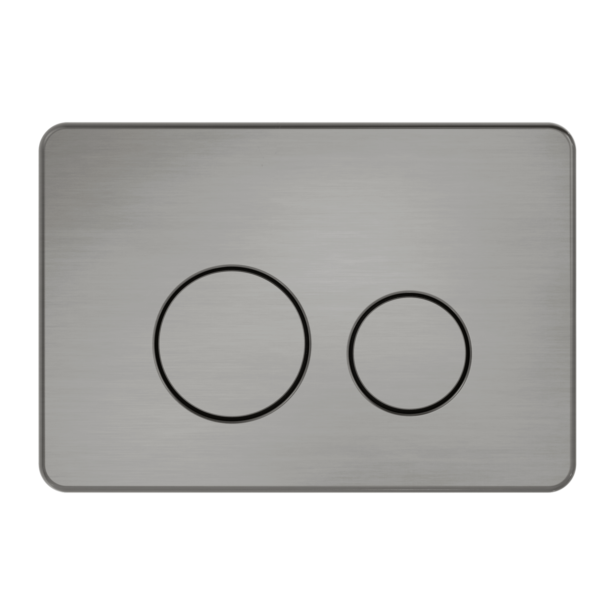 In Wall Toilet Push Plate Graphite