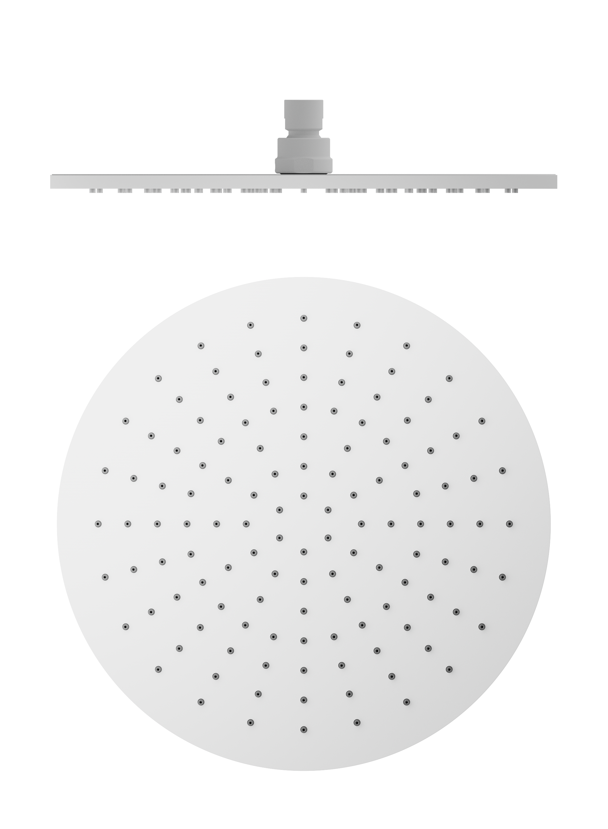 300mm Round Shower Head Matte White