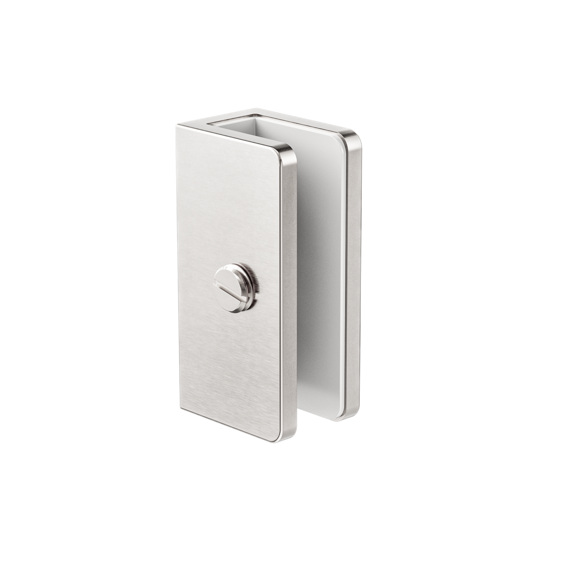Shower U Bracket 10mm Glass Brushed Nickel