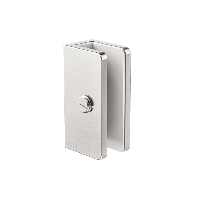 Shower U Bracket 10mm Glass Brushed Nickel