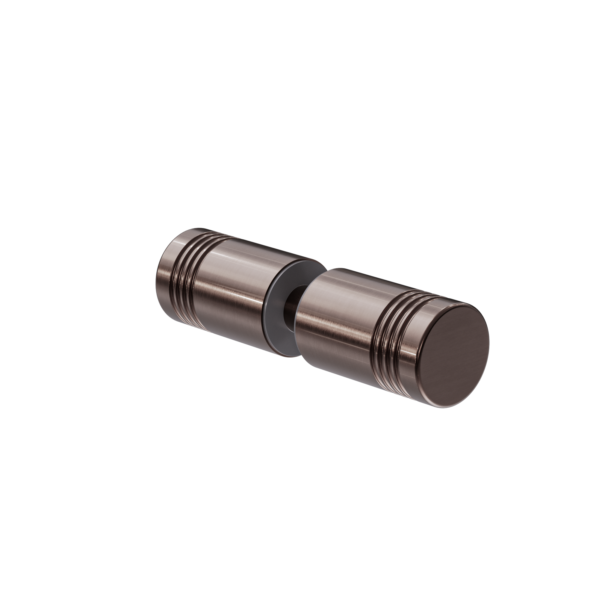 Round Shower Knob Brushed Bronze