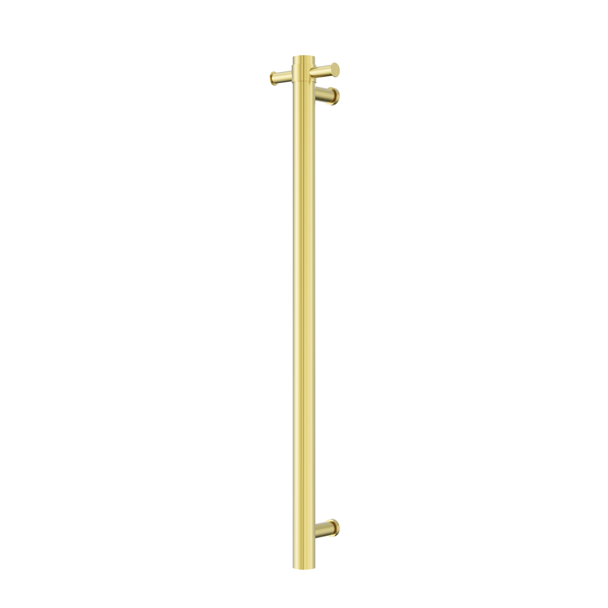 Mecca 240V Single Vertical Heated Towel Rail Brushed Gold