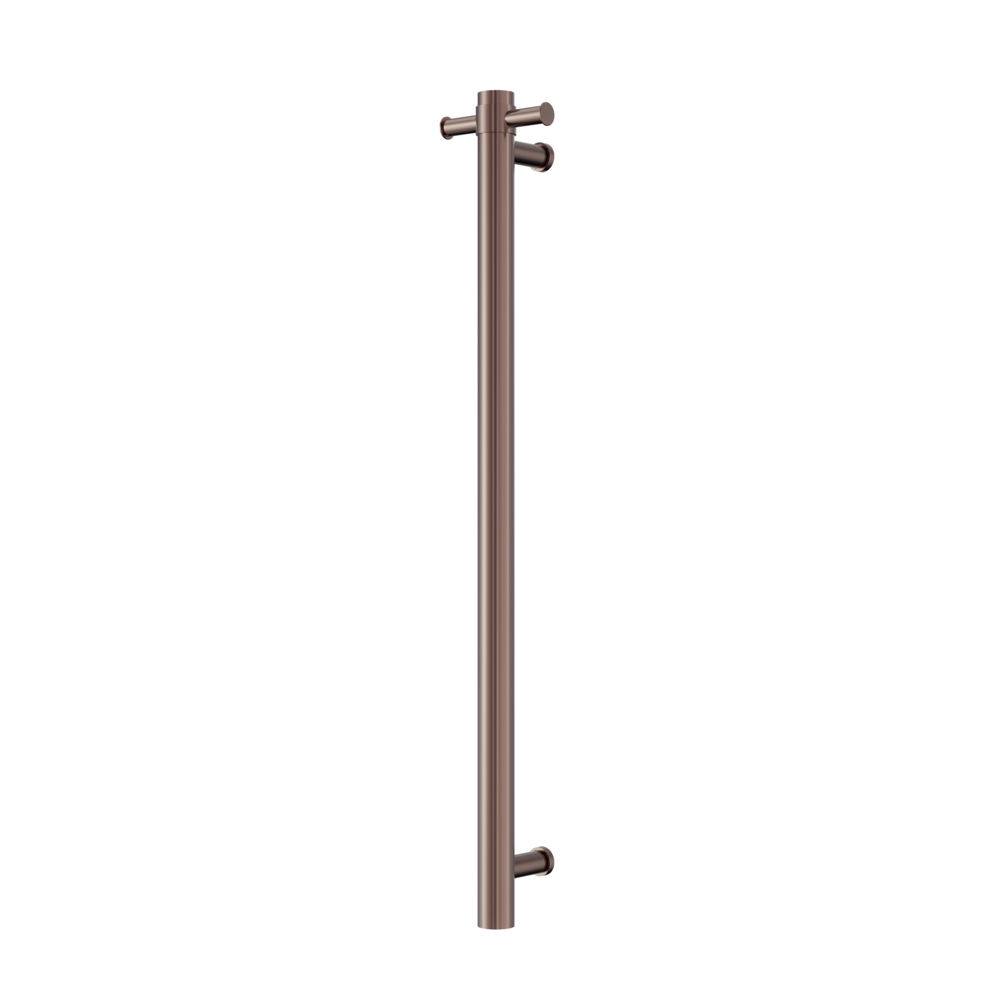 Mecca 240V Single Vertical Heated Towel Rail Brushed Bronze