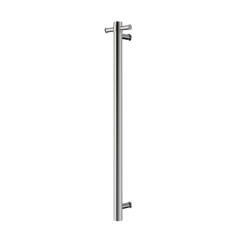 Mecca 240V Single Vertical Heated Towel Rail Chrome