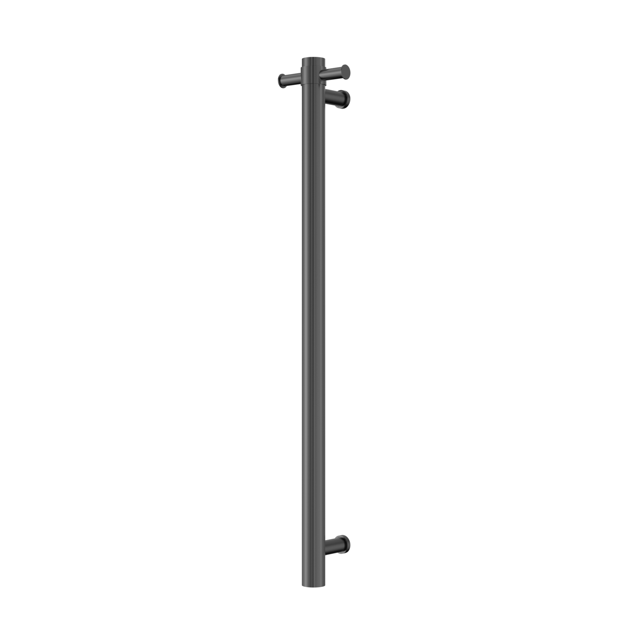 Mecca 240V Single Vertical Heated Towel Rail Graphite