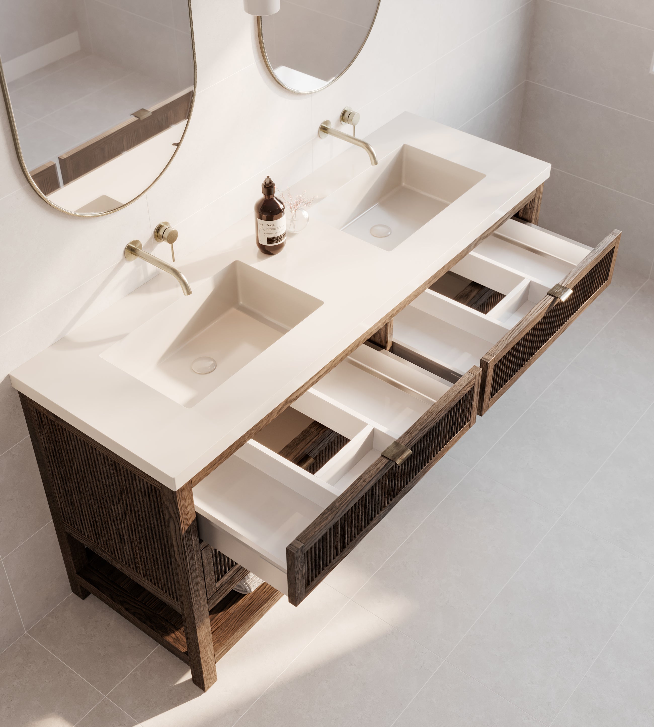 Elsie Freestanding Timber Vanity