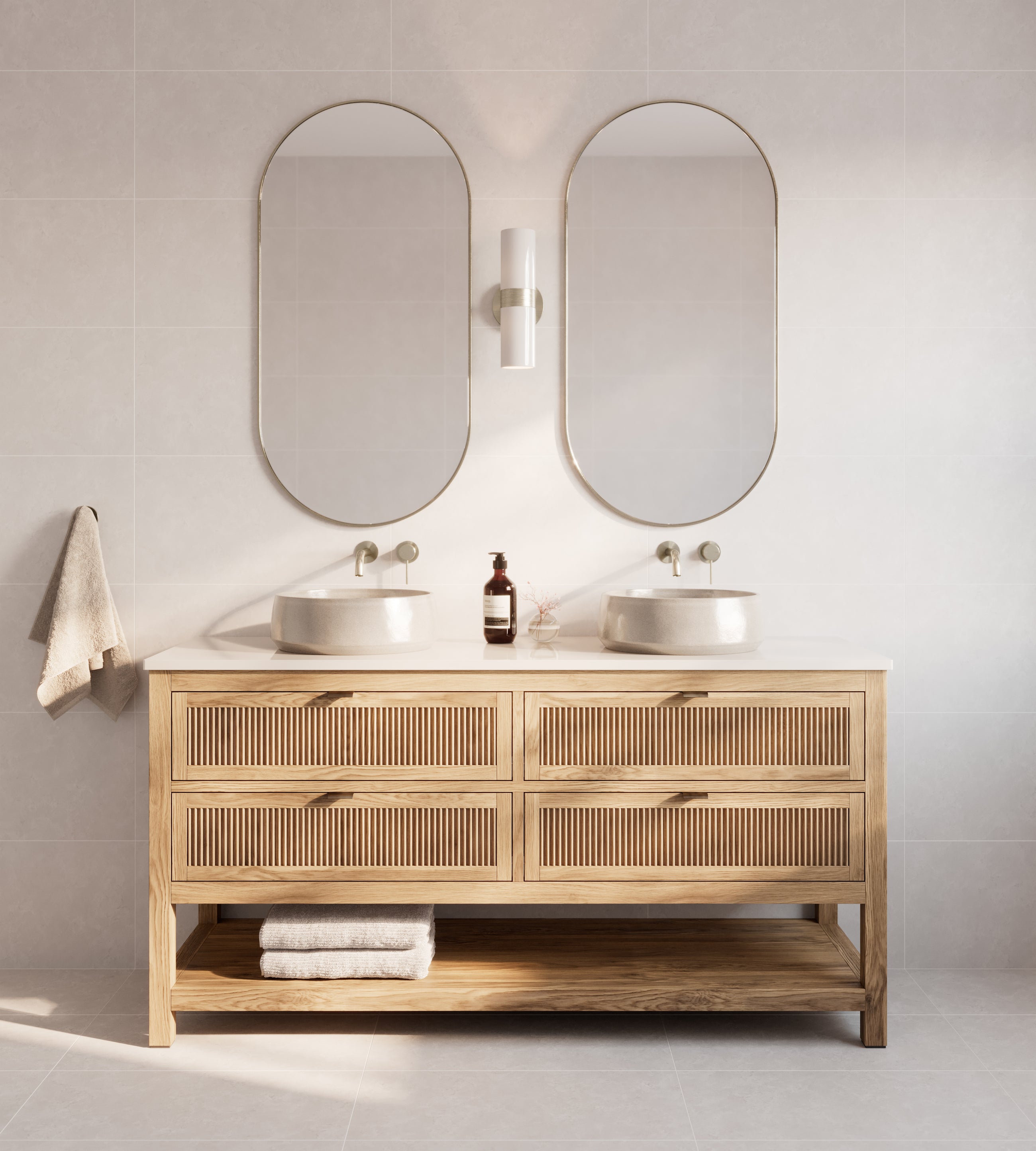 Elsie Freestanding Timber Vanity